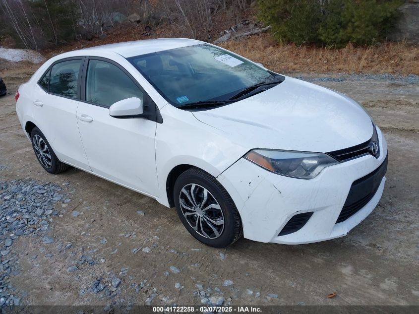 TOYOTA COROLLA LE