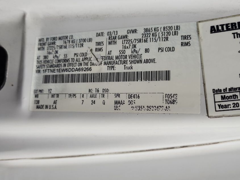 FORD ECONOLINE E150 VAN